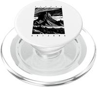 Sedona Arizona Retro Sunset Scenic Red Rocks Butte Design PopSockets PopGrip for MagSafe