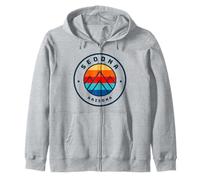 Sedona Arizona Skiing Snowboarding Ski Family Trip Zip Hoodie