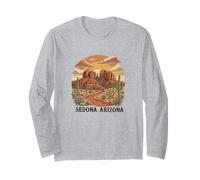 Sedona Arizona Souvenir Reminder from AZ Red Rocks Retro Long Sleeve T-Shirt