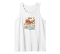 Sedona Arizona Souvenir Reminder from AZ Red Rocks Retro Tank Top