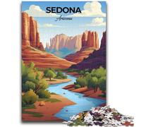 Sedona Arizona Travel Jigsaw Puzzles for Teenagers, for Age 14+ Game Wall Decoration Unique Gifts for Birthday And Christmas 1000pcs (50x75cm)