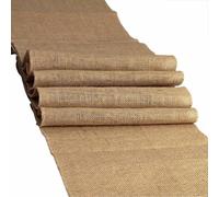 Sedona Designz 100% Natural Burlap Table Runner - Rustic Jute Runner with Serged Edges - Odor-Free - Farmhouse Wedding & Event Décor - 12" x 144"