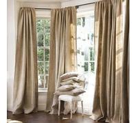 Sedona Designz 100% Natural Jute Burlap Panel Drape Window Backdrop Curtain - 60" x 72" - Rustic Natural Walnut Color with Rod Pocket - Made in USA