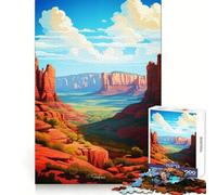 Sedona Oil Painting 1000 Piece Jigsaw Puzzles for Teenagers Jigsaw Think Game Calm Mind Quality Edge (38x52cm)