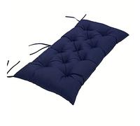 SEDOXX 10cm Thick Seat Pad Waterproof 100cm/120cm/150cm Rectangle Bench Cushion Pad 2 3 Seater Bench Pad for Garden Indoor Outdoor Patio Furniture Swing Cushion,100 * 50cm,Navy