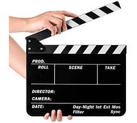 Sedremm Dry Erase Director's Film Movie Clapperboard Slate for Film TV MovieCut Action Scene (10x12in/24.5x30cm)