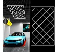 Sedtonmu Hexagon LED Garage Light 6500K Hexagonal Grid Shop Lights Linkable Plug-in Ceiling Light for Garage Workshop Basement Gym Warehouse,6000K,10