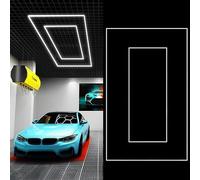 Sedtonmu Hexagon LED Garage Light 6500K Hexagonal Grid Shop Lights Linkable Plug-in Ceiling Light for Garage Workshop Basement Gym Warehouse,6000K,7