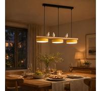Sedtonmu Kitchen Island Lights, 36W LED Pendant Light, Nordic Bird