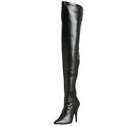 PLEASER SEDUCE 3000 STRETCH 5" HIGH HEEL POINTED TOE PLATFORM THIGH BOOTS SEXY