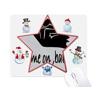 Seduction Outline Personalized Gesture Christmas Snowman Family Star Mouse Pad