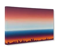 Seductive City Skyline Architecture Canvas Print | Gallery Wrapped 30mm Frame Wall Art | 30x20 inches | Ready to Hang | Contemporary Cityscape Picture | Living Room Bedroom Lounge Office
