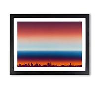 Seductive City Skyline Architecture Framed Print | A4 Black Framed Wall Art | Ready to Hang | Modern Cityscape Picture | Living Room Bedroom Lounge Office