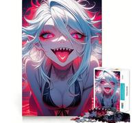 Seductive Demon Babe Jigsaw Puzzle 1000 Piece for Teenagers Brain Workout Toy Serene Time Art Assembly Seasonal Gift (38x52cm)