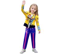 SEDVBWA KPOP Cosplay Costume,3D Printing KPOP Dress Set,Girls Dancing Outfits with Bag for Halloween Carnival Party (Style 1, 120)