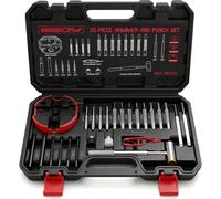 SEDY Pin Punch Hammer Set: 25-Piece Punch Set and Hammer with Bench Block, Steel Roll Pin Punch Set, Pin Punches with Replaceable Face Hammer, Mechanical Repair Tool for Maintenance