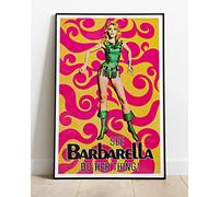 See Barbarella Do Her Thing ! Jane Fonda Classic Movie Film Promo : A Huge 36"x24" Poster Print Similar (Slightly Larger) to A1 Size : Vintage Retro Reproduction