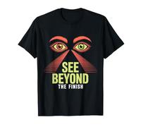 See Beyond The Finish Eye Pyramid Design T-Shirt