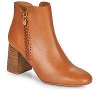 See by Chloé Low Ankle Boots LOUISEE in Brown 4