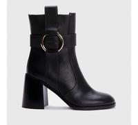 See By Chloé Women's New Ring Leather Heeled Boots - Black - 6