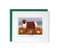 "See Ewe Jimmy" Mounted Greeting Card by Thomas Joseph - Glasgow Sheep Range