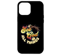 See God In All Things Christian Retro Faith Design Case for iPhone 12 Pro Max