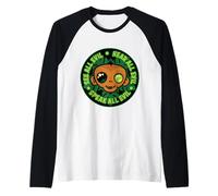 See, Hear and Speak All Evil Monkey Raglan Baseball Tee