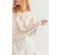 See Me SoftSpun Pullover at Free People in Almond Milk Heather Combo, Size: XS - female