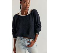 See Me SoftSpun Pullover at Free People in Charcoal Heather Combo, Size: XL - female