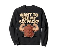 See My Six Pack Kids Brick Builder Bricks Building Blocks Sweatshirt