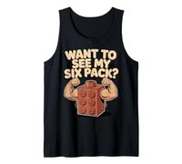 See My Six Pack Kids Brick Builder Bricks Building Blocks Tank Top