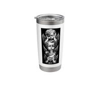 See No Evil Speak No Evil Hear No Evil Angel Baby Cherubs Stainless Steel Insulated Tumbler