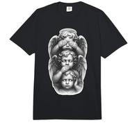 See No Evil | Speak No Evil | Hear No Evil Angel Cherubs Comfort Colors Adult Heavyweight T-Shirt