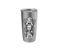 See No Evil Speak No Evil Hear No Evil Baby Angel Cherubs Stainless Steel Insulated Tumbler