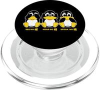 See No, Hear No and Speak No Win for Linux Admins PopSockets PopGrip for MagSafe