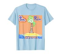 See Palm Island T-Shirt, Men, Baby Blue, 3X-Large