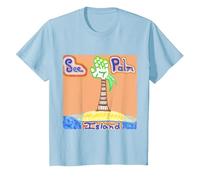 See Palm Island T-Shirt, Youth, Baby Blue, Medium