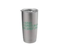 See Spot Run DOS Geek Computer Programming Code Funny Meme Stainless Steel Insulated Tumbler