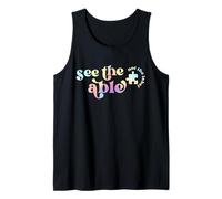 See The Able Not The Label Autism Awareness Month Teacher Tank Top