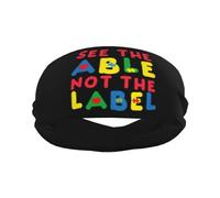 See The Able Not The Label-Autism Awareness Unisex Headband Breathable Head Bands Quick-Dry Sweat Bands For Gym Cycling Running