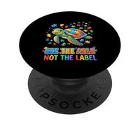 See The Able Not The Label Autism Turtle Awareness PopSockets Adhesive PopGrip
