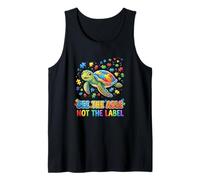 See The Able Not The Label Autism Turtle Awareness Tank Top