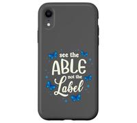 See The Able Not The Label Inclusion Butterfly Autism Case for iPhone XR