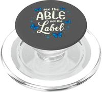See The Able Not The Label Inclusion Butterfly Autism PopSockets PopGrip for MagSafe