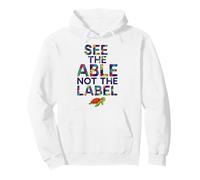 See The Able Not The Label Sea Cute Turtle Autism Awareness Pullover Hoodie