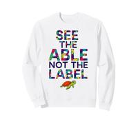 See The Able Not The Label Sea Cute Turtle Autism Awareness Sweatshirt