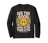 See The Good Look After Your Eyes AMD Low Vision Awareness Long Sleeve T-Shirt