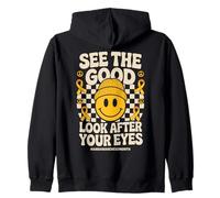See The Good Look After Your Eyes AMD Low Vision Awareness Zip Hoodie