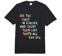 See The Light in Others Colorful Compassion Message Comfort Colors Adult Heavyweight T-Shirt
