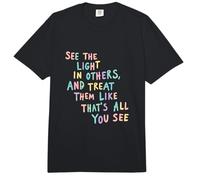 See The Light in Others Colorful Kindness Message Comfort Colors Adult Heavyweight T-Shirt